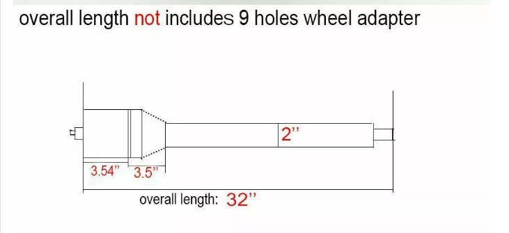 Universal Paintable GM 32" Tilt Steering Column, Floor Shift, 5-Position, Raw