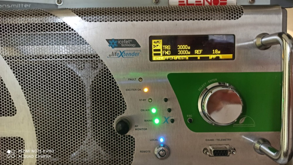 Broadcast Professional Elenos 3000w FM Transmitter Wide Band - 88 108 Mhz