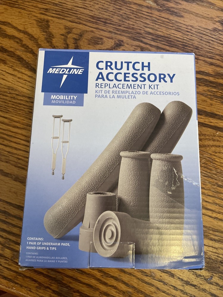 Crutch Accessory Replacement Kit, Gray