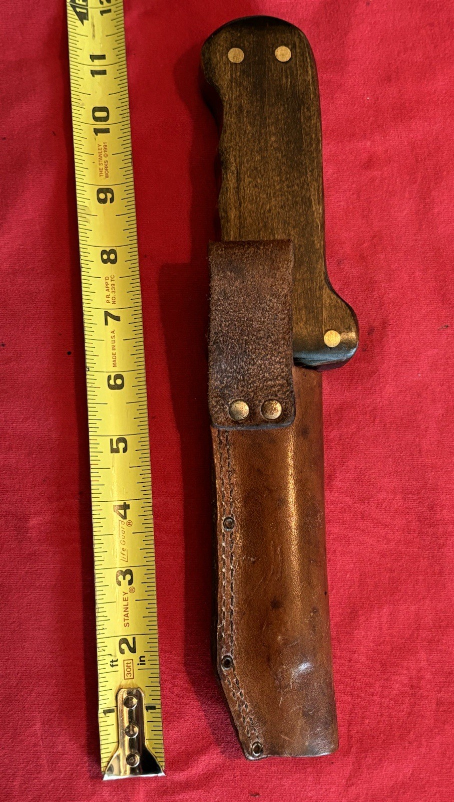 WW1 1914-1918 ENGLISH TRENCH SPIKE KNIFE - NEW WOOD GRIP