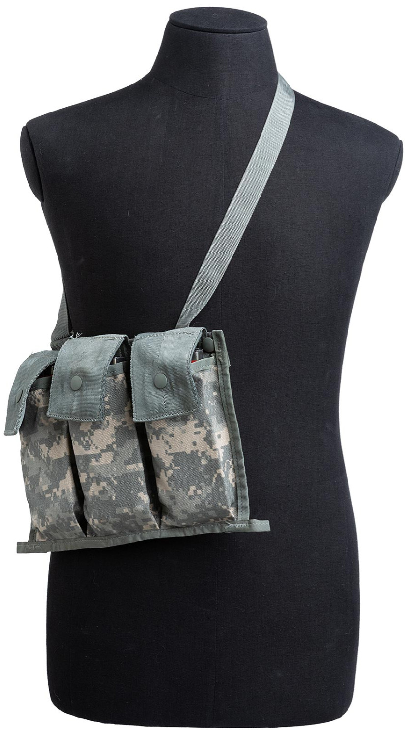 -LOT of 5- Military 6 Magazine Bandoleer MOLLE II Mag Ammunition Pouch w/ Strap