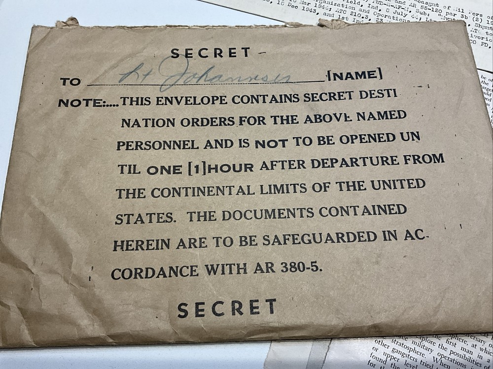 WWII Documents USAAF Air Force Pilot items 1940's to 1960's