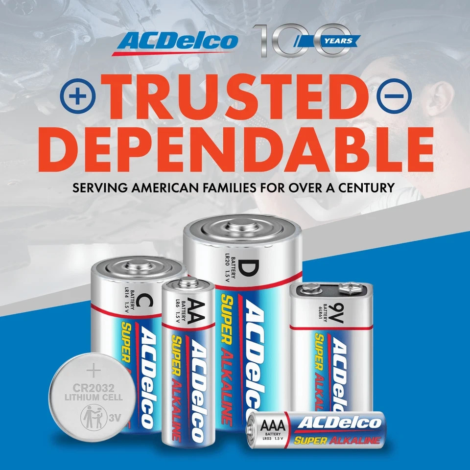 ACDelco Super Alkaline AA Batteries, 40 Count