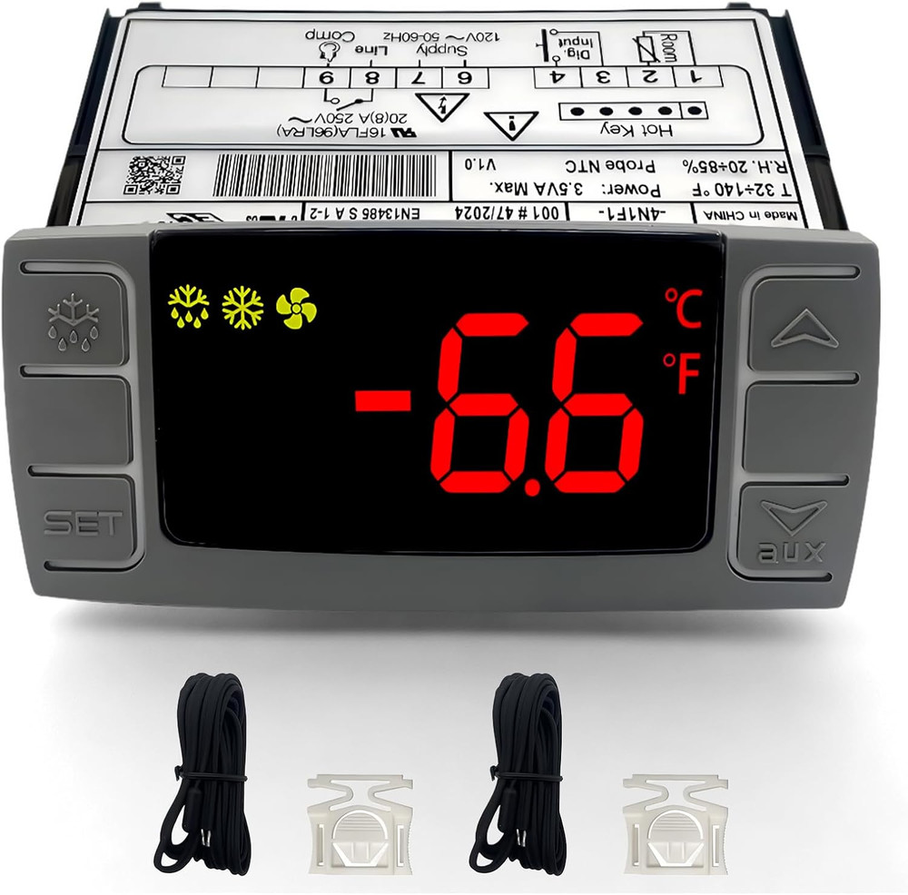 Temperature Controller XR06CX-4N1F1 for Dixell, Programmable Digital Thermostat