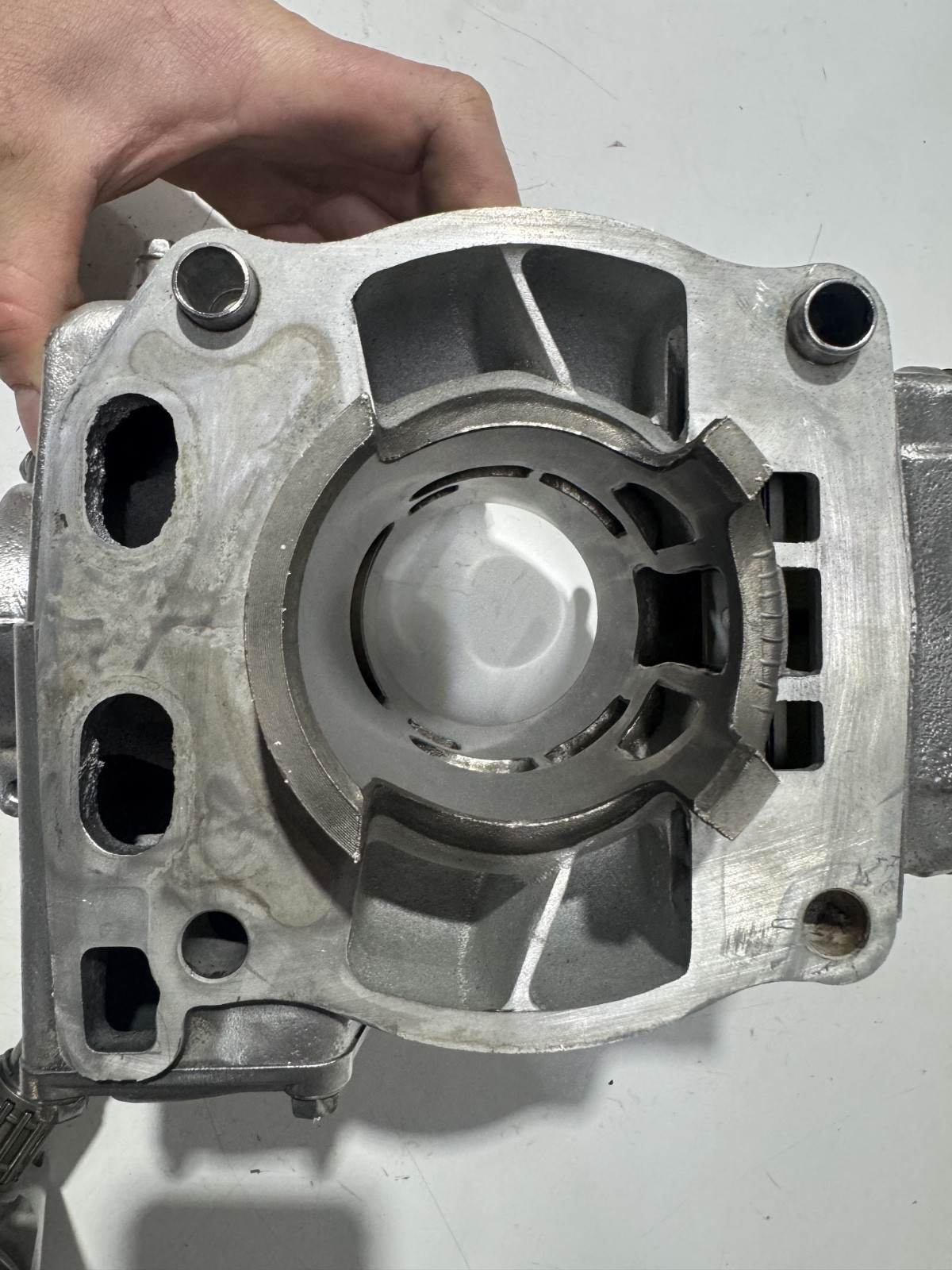 1996-2000 (00) SUZUKI RM250 OEM ENGINE CYLINDER JUG TOP END head powervalve