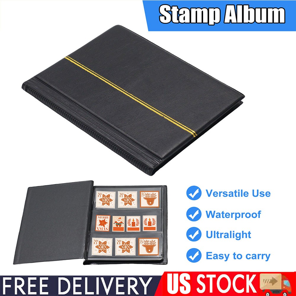10 Sheets Stamp Collection Album Stamps Storage Book Holder Display Supplies US