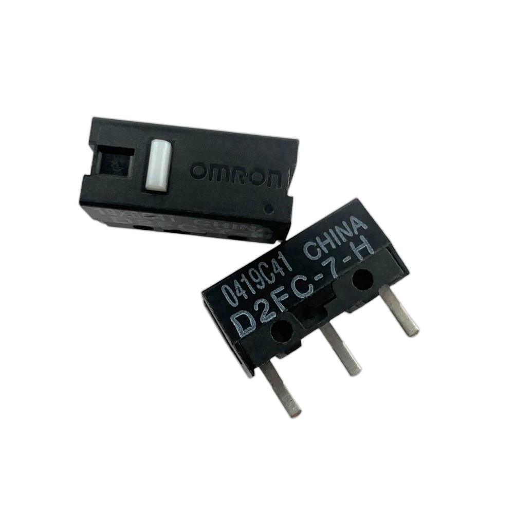 2x Omron D2FC-7-H White Dot 3-Pin Mouse Micro Switch
