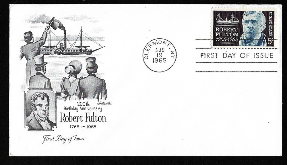 #1270 5c Robert Fulton - Artmaster FDC
