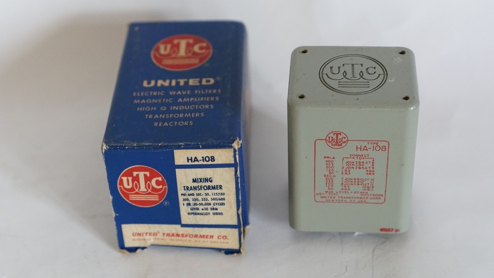 UTC  HA-108 Audio Transformer