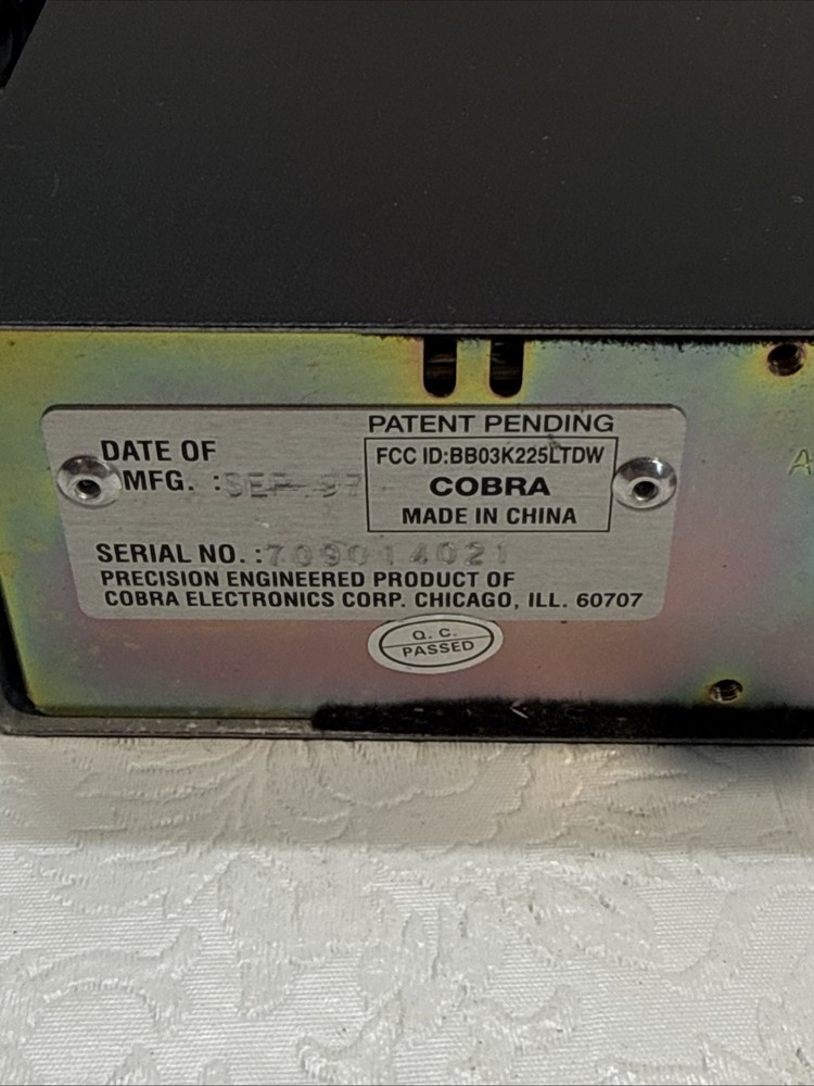 Cobra Sound Tracker 25 WX ST Untested