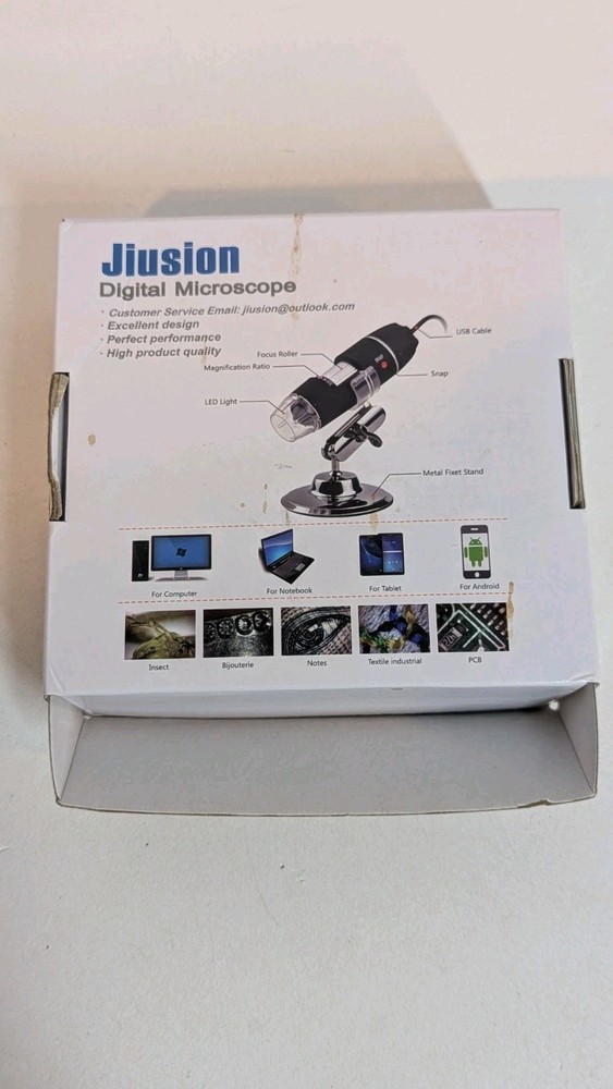 Juision Digital Microscope with Stand Great for Computer Tablet or Phone Small