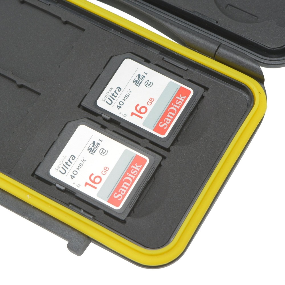 JJC MC-SD8 Memory Storage Case for 8X SD Card Black