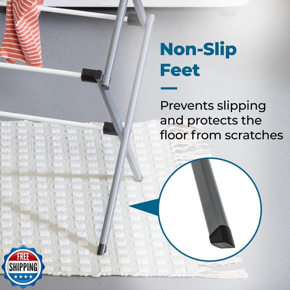 Honey-Can-Do Collapsible Clothes Drying Rack – Durable, Space-Saving Laundry