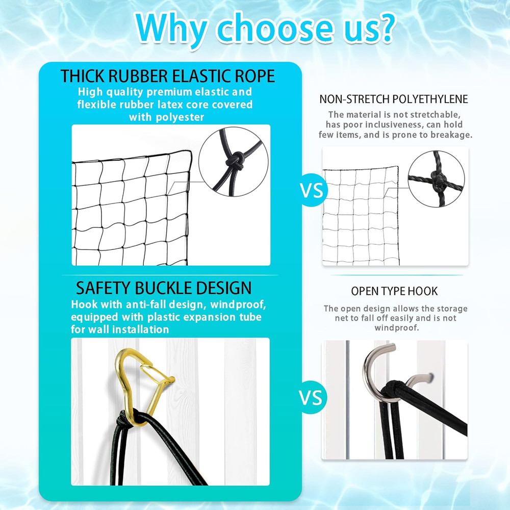 Extra Large Pool Toy Float Storage Net