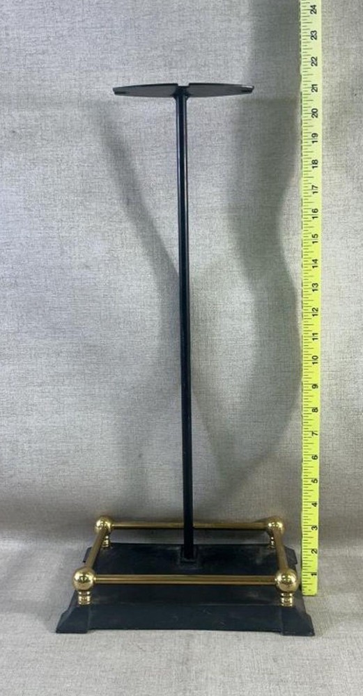 Vintage Cast Iron Fireplace Tool Set 3 Pc + Stand