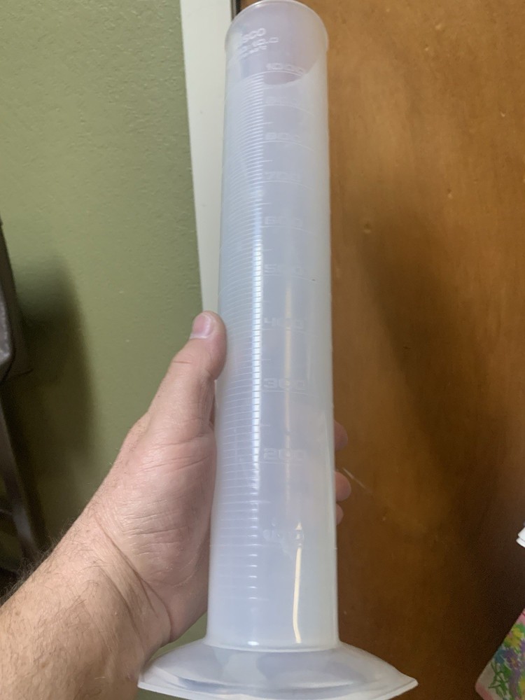 Eisco Labs 1000ml Measuring Cylinder, Class B - Polypropylene