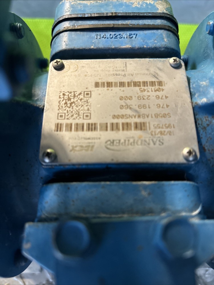 SANDPIPER ALUMINUM DOUBLE DIAPHRAGM PUMP Untested