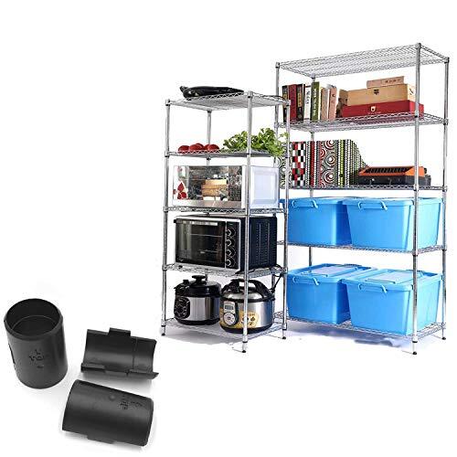 Wire Shelf Clips Shelving Split Sleeves Lock Metal Rack Fits 1" Post 54-Pack