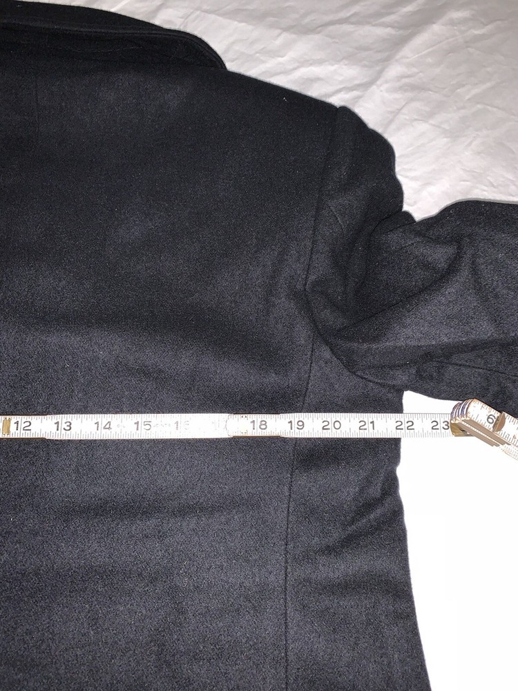 DSCP WOOL Peacoat Men's 40S Black. EUC.