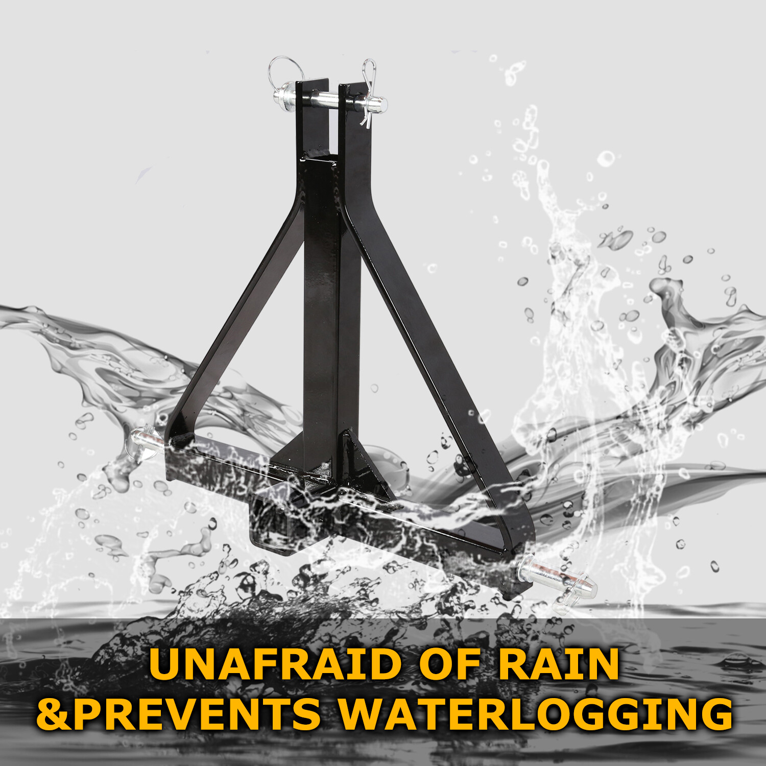 3 Point 2" Hitch Receiver Trailer Category 1 Tractor Tow Drawbar Adapter Steel