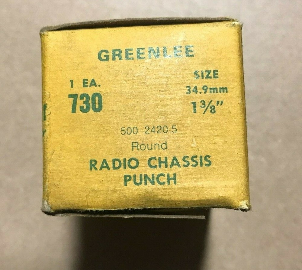 Greenlee 730 Draw Stud Punches Radio Punch Sets - assorted sizes