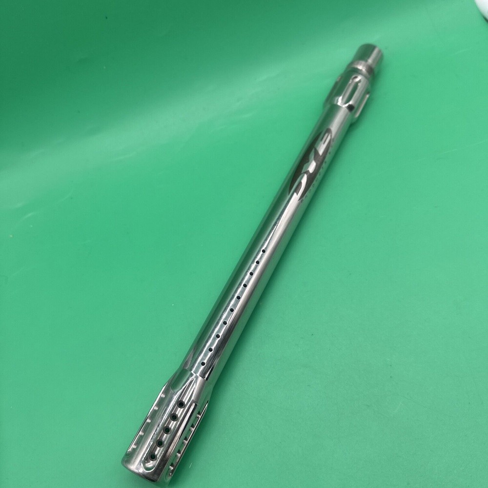 Dye Stainless Paintball Barrel Back - 12” Silver - Spyder