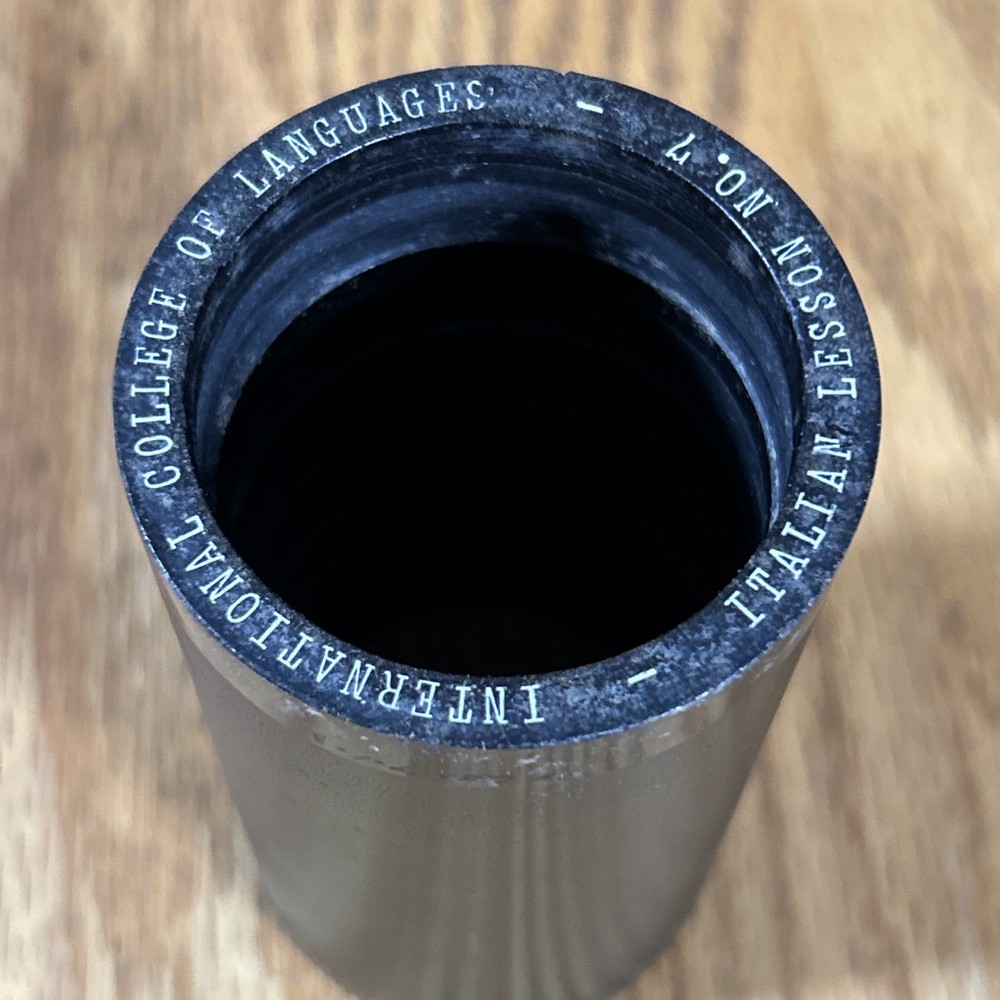 Edison Cylinder Record Italian Lesson No 7 ICS Language System Untested