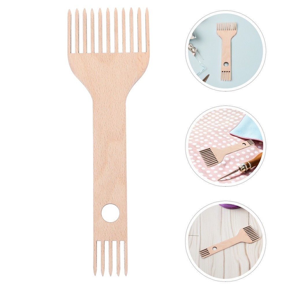 2 Pcs Loom Set Weave Comb Weaving Tools Knitting Machine Double-ended