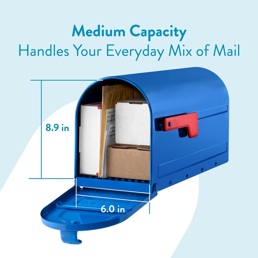Architectural Mailboxes 7600BE MB1 Mailbox, Medium, Blue