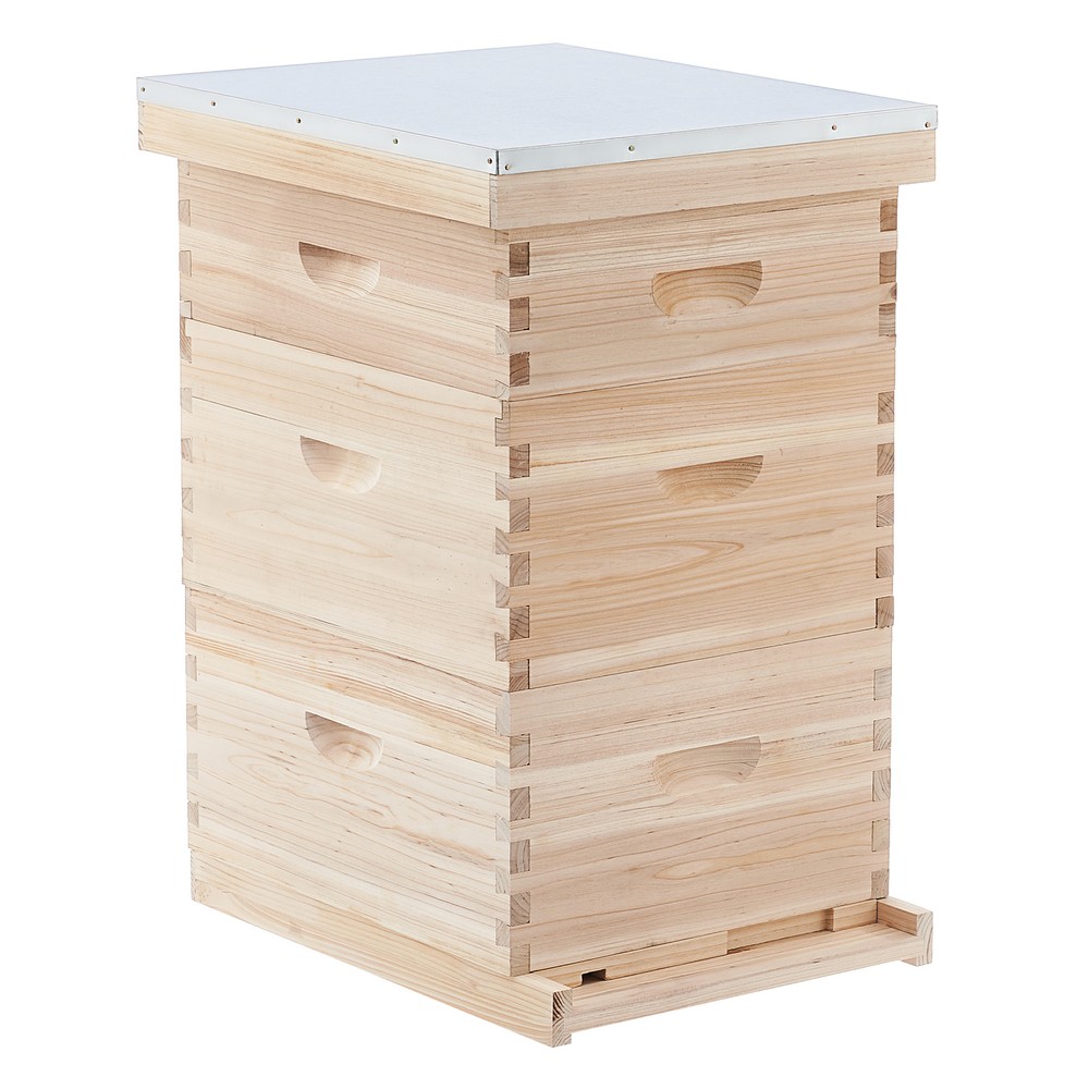 CREWORKS Langstroth Hive Beehive Kit - 30 Frame Box 20 Deep 10 Medium Beekeeping