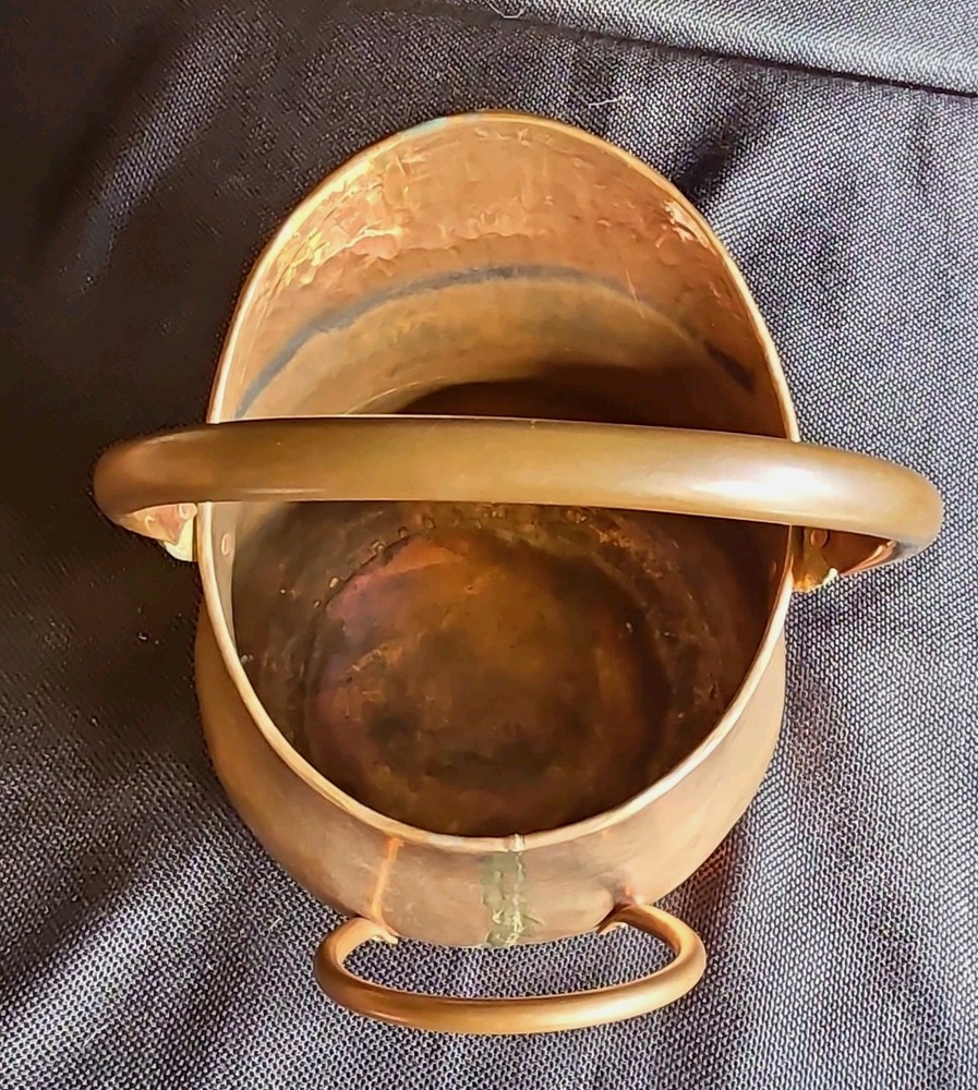 Handmade Hammered Copper Pitcher Jug with Handle Unique Decorative Kitchenware