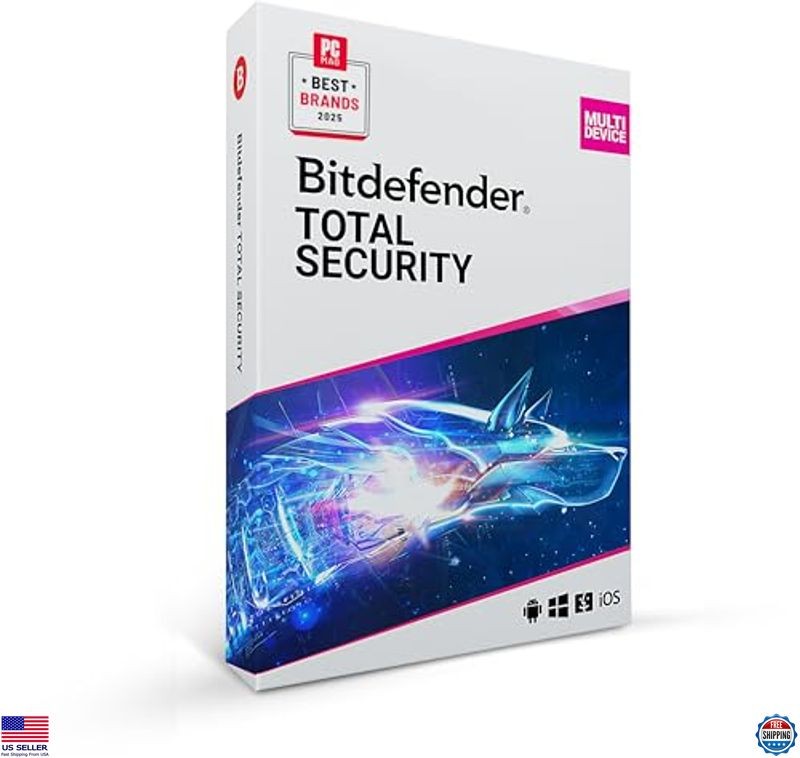 Total Security Antivirus & Internet Protection - 5 Devices, 2 Year Code