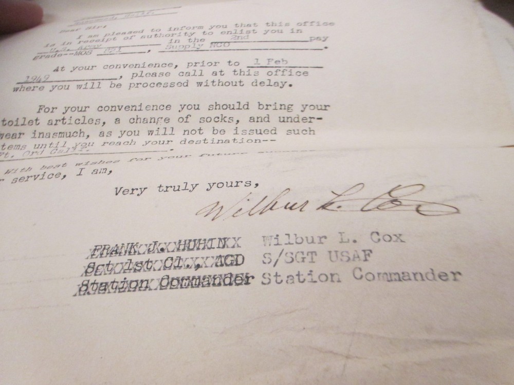 WWII Discharge Papers USMC Leather Case