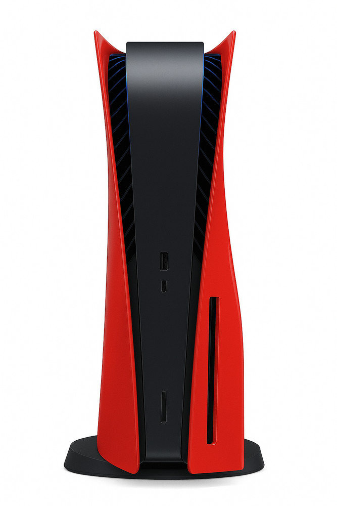 Fiery Red PS5 Cover Plates for Playstation 5 Disk Edition, Replacement Shell