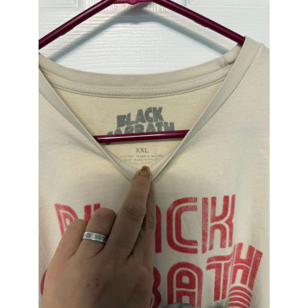 USED: Tan Black Sabbath T-Shirt Men's XXL, no stains
