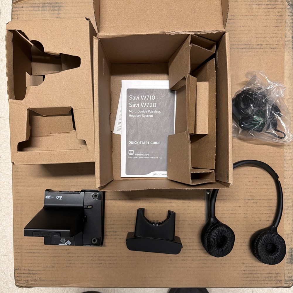 Plantronics Savi W720 Multi-Device Binaural Wireless Headset System