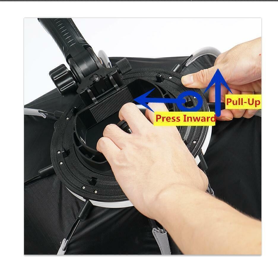 Triopo 65cm Flashlight Handgrip Umbrella Speedlight Flash Octagon Softboxes Box