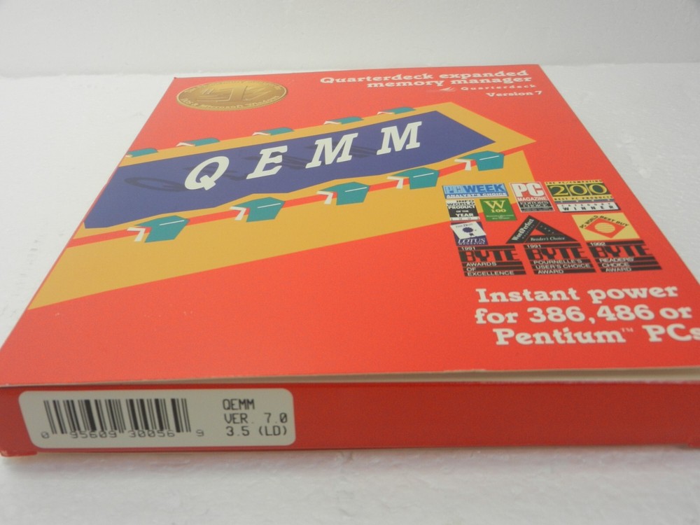 Quarterdeck Qemm EXPANDED memory management software Version 7 onm 3.5" Floppy