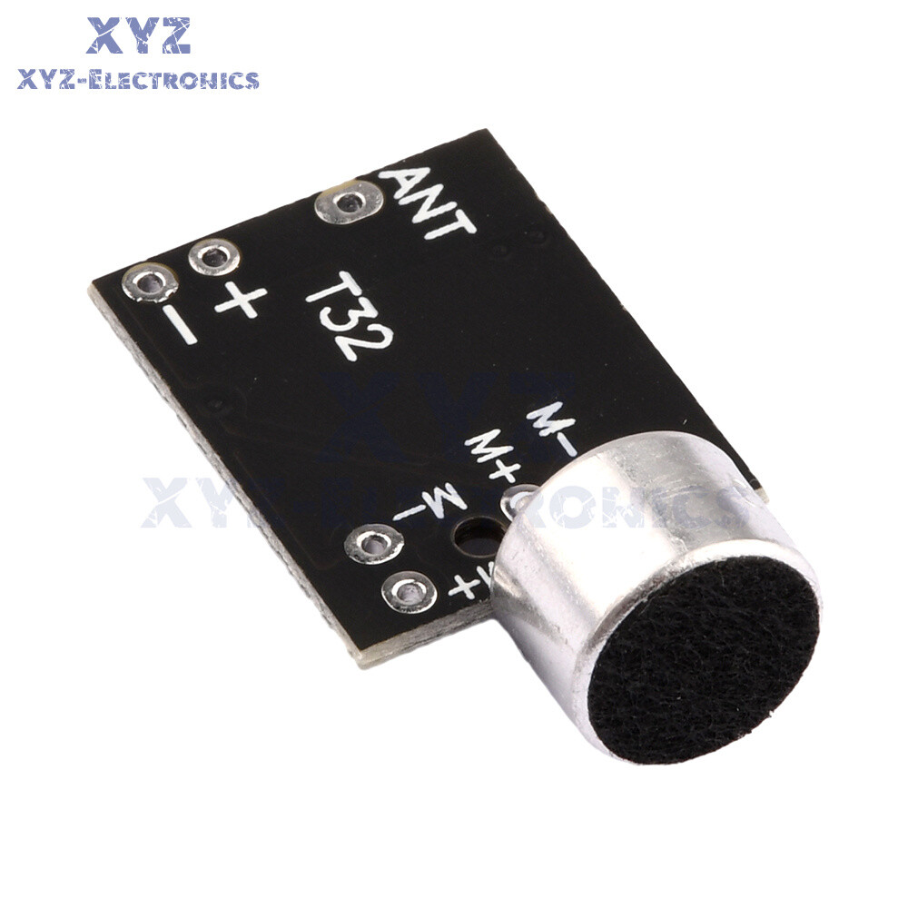 Wireless Microphone FM 88.7MHz Transmitter Module Support Dual-channel Stereo