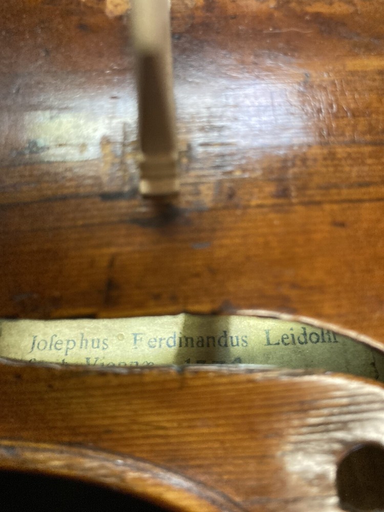 Josephus Ferdinandus Leidolff Violin 1776