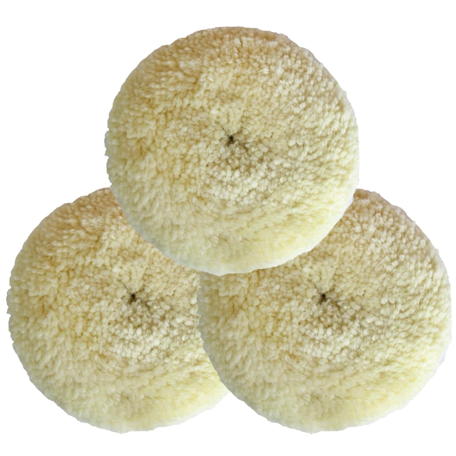 7" Wool Buffing Pad Kit 3PCS - Auto Car Boat Polish