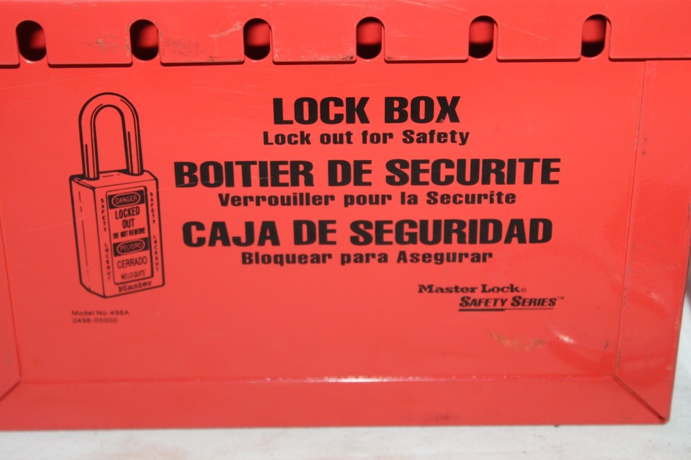 2 Master Lock Portable Group Lock Boxes 498A w/Tool