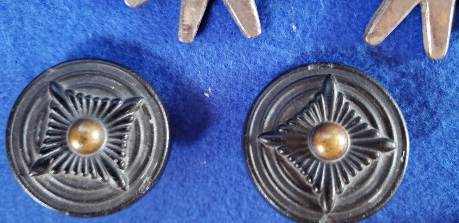 Briddle Rosettes (3) pair of spur rowels