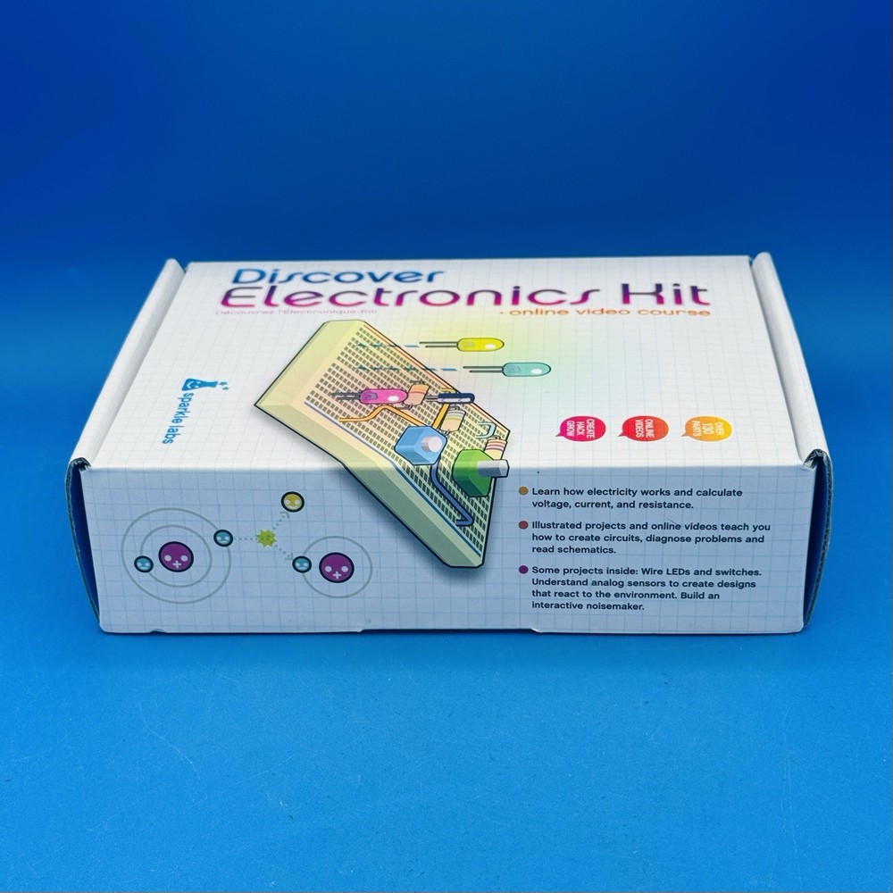 Discover Electronics Kit Sparkle Labs STEM Circuit Learning Set + Online Video