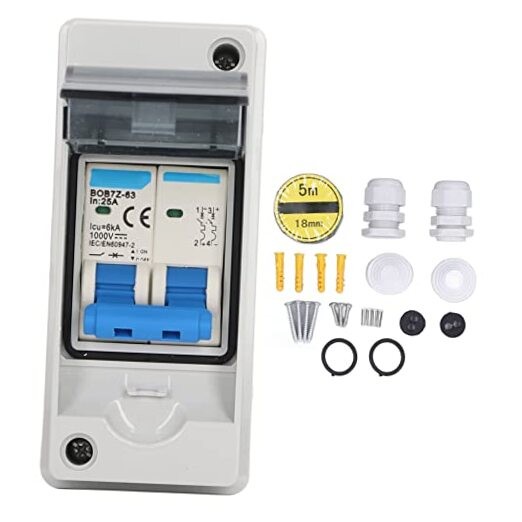 DC Disconnect Switch Electrical Breaker 1000V 25A Miniature Circuit Box IP65