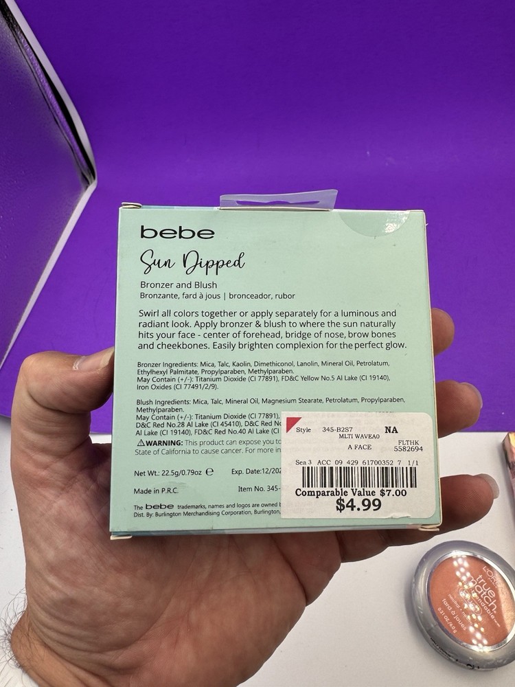 bebe Sun Dipped Bronzer / Highlighter / Iluminator Blush