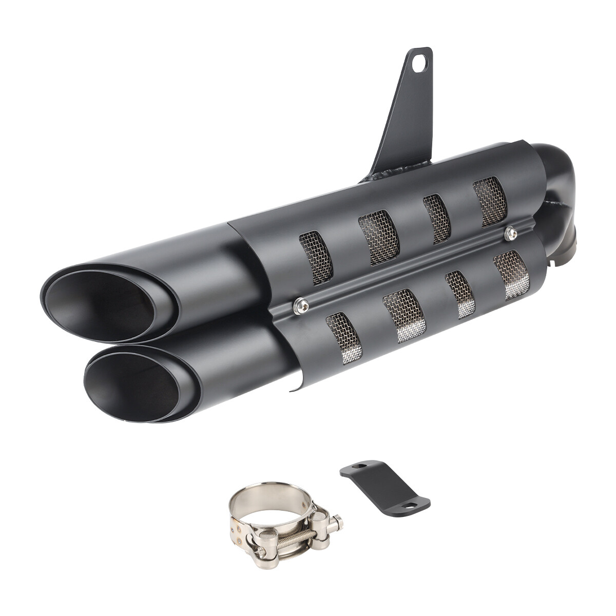 Exhaust Header Muffler Double End Pipe For Honda Rebel CMX300 CMX500 2017-2024