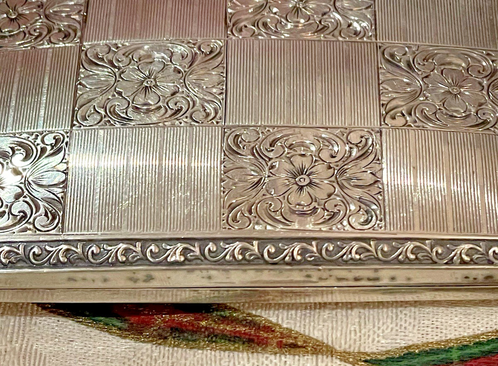Antique German 830S Silver Cigarette Case Silver