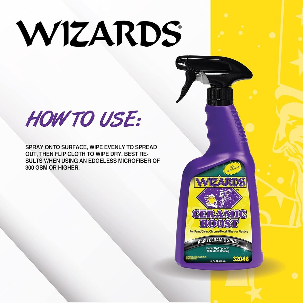 Wizards Ceramic Boost - Comprehensive SiO2-Based Coating For Vehicle...