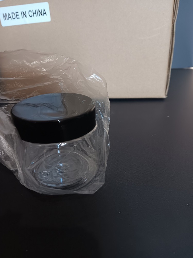 Plastic Jars 12 Count 2oz Clear Low Profile